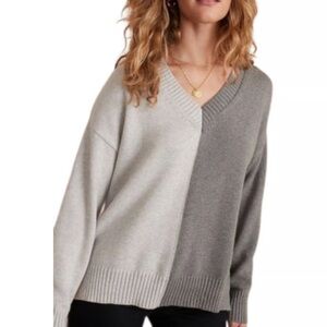Marine Layer Two-Tone Gray Sweater